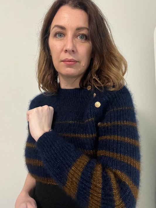 PARIS SWEATER PDF Knitting Pattern - Flat Knit Sweater with Seam