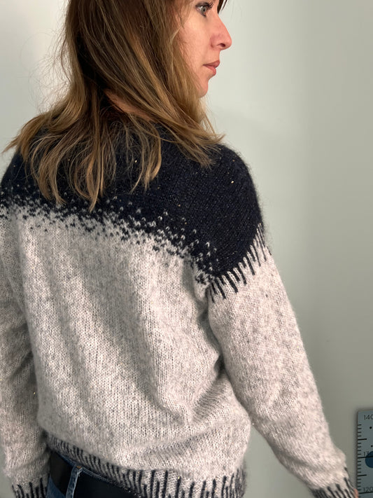PHILADELPHIA SWEATER PDF Knitting Pattern - 2 ways of knitting (seamless and with seams)