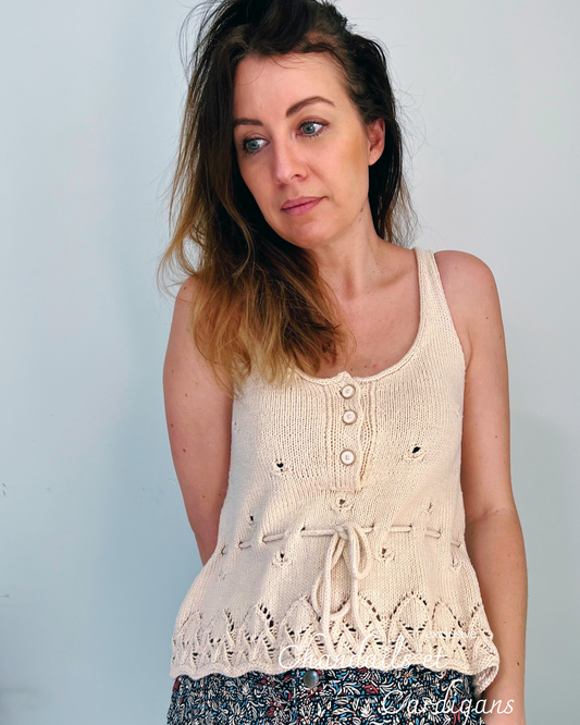 CAMELIA TOP PDF knitting pattern - seamless