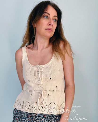 CAMELIA TOP PDF knitting pattern - seamless