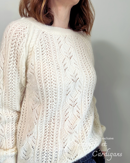 PARIS SWEATER PDF Knitting Pattern - Flat Knit Sweater with Seam