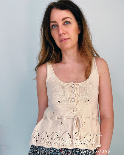 CAMELIA TOP PDF knitting pattern - seamless