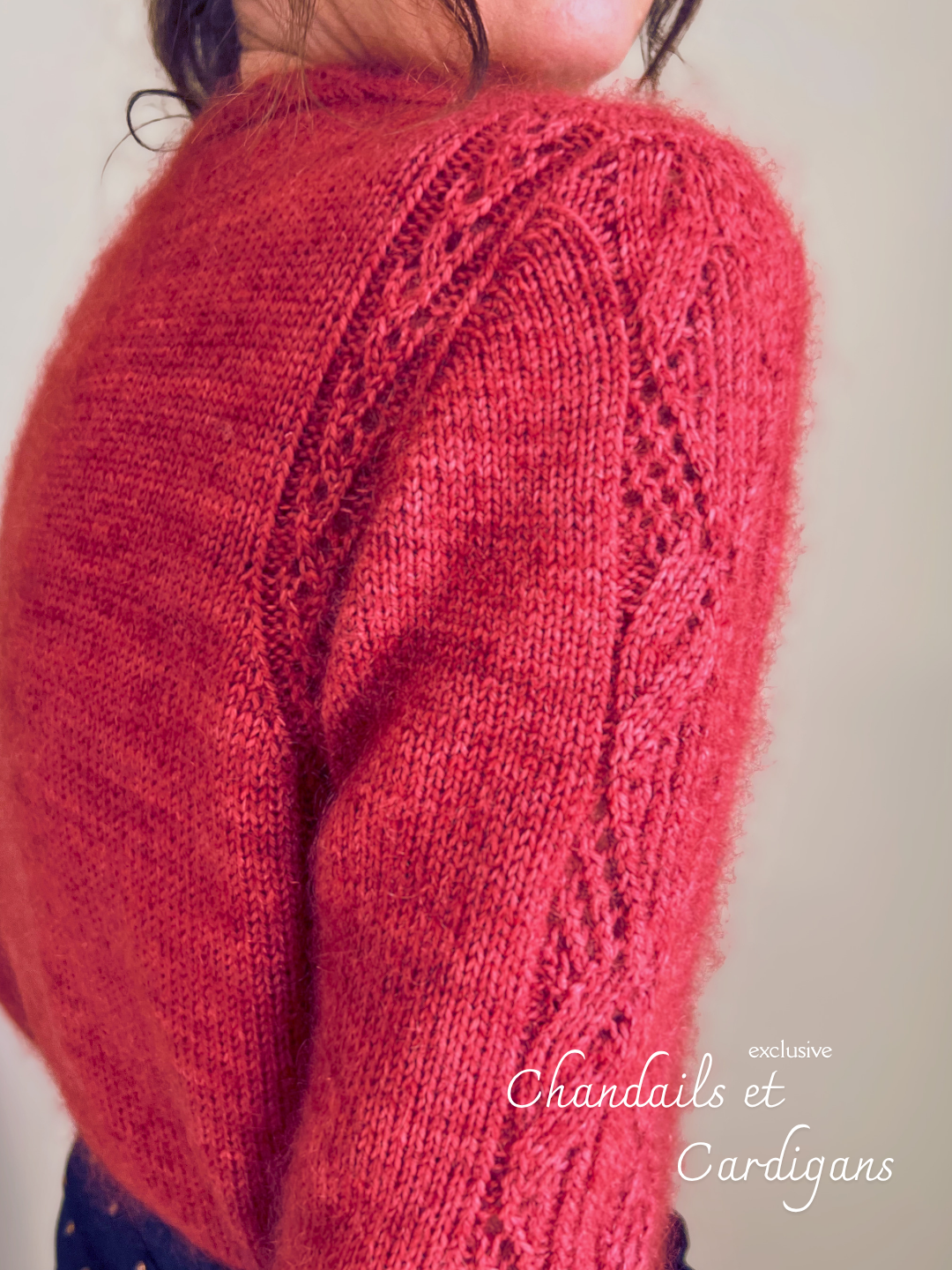Patron de tricot ATHEN CARDIGAN SLEEVED PDF - (de haut en bas en aller-retour)