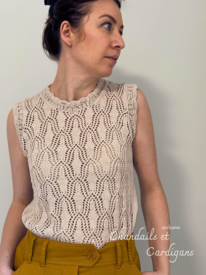 Patron de tricot SHANTALA TOP PDF - (sans couture)
