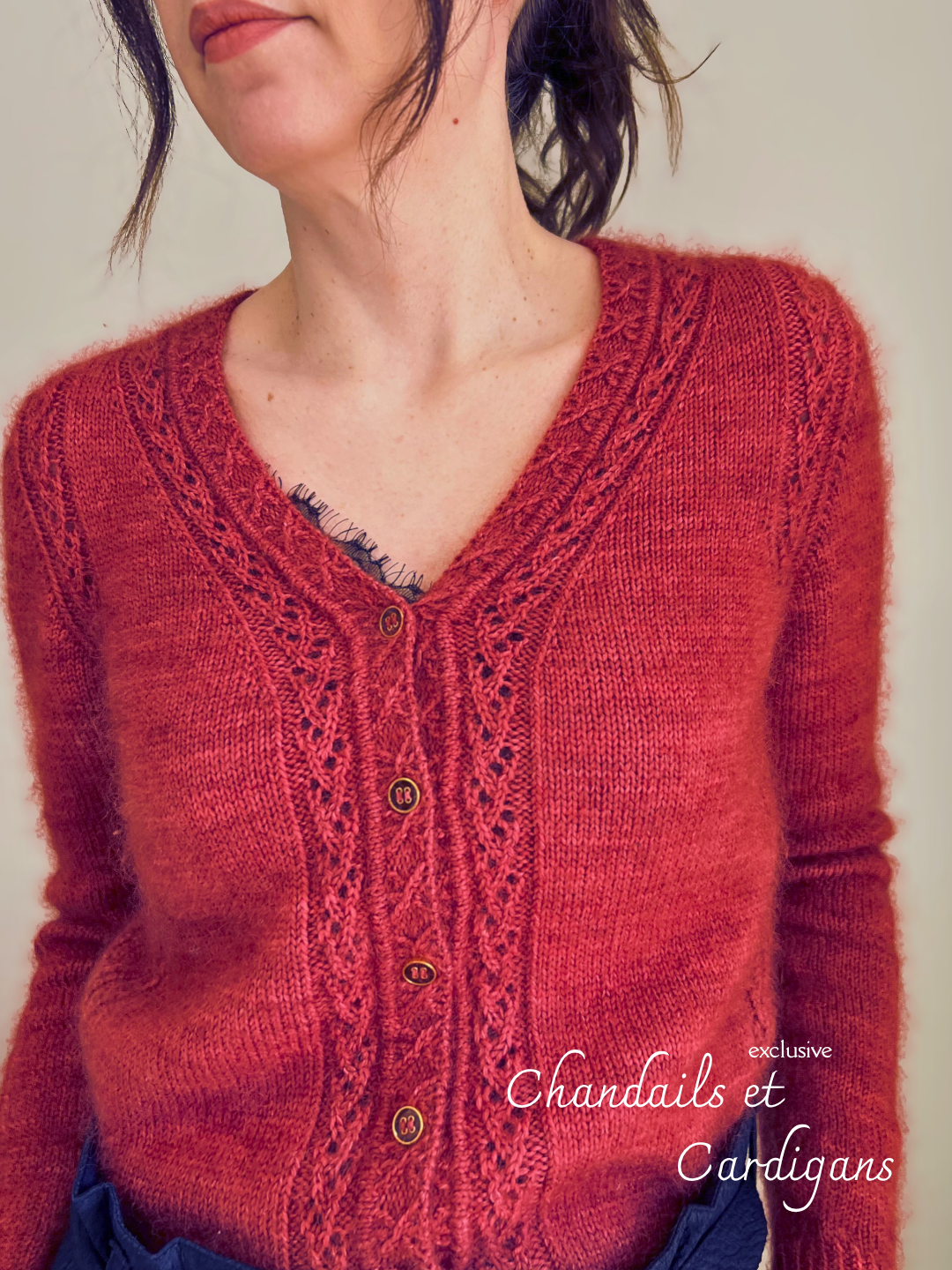 Patron de tricot ATHEN CARDIGAN SLEEVED PDF - (de haut en bas en aller-retour)