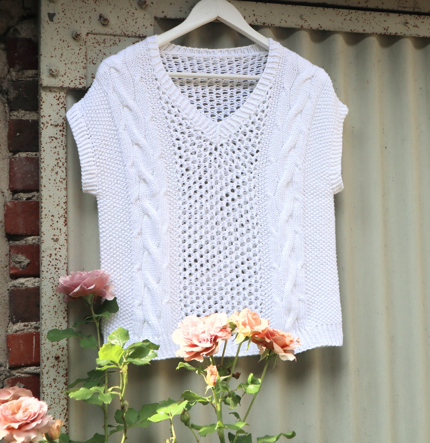 CALIFORNIA T-SHIRT PDF Knitting Pattern - 2 2 ways of knitting (seamless and with seams)