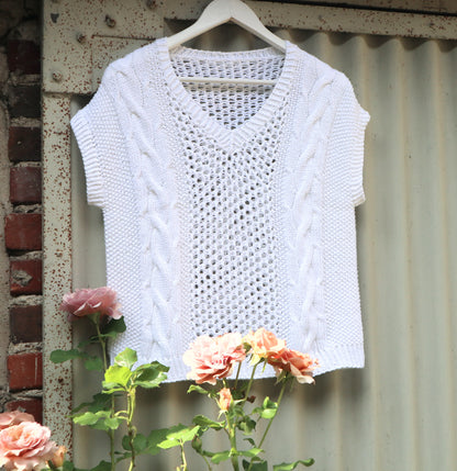 CALIFORNIA T-SHIRT PDF Knitting Pattern - 2 2 ways of knitting (seamless and with seams)