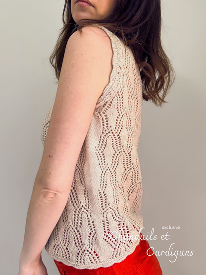 Patron de tricot SHANTALA TOP PDF - (sans couture)