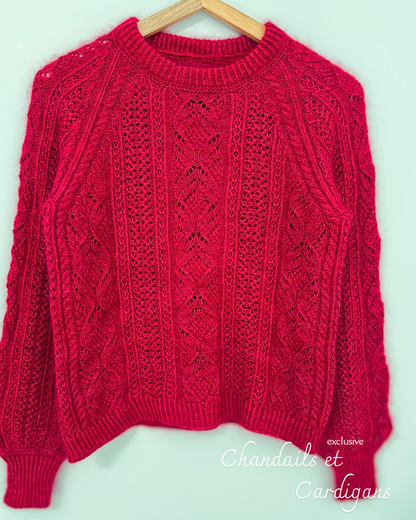 PARIS SWEATER PDF Knitting Pattern - Flat Knit Sweater with Seam