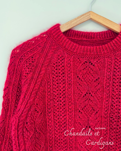 PARIS SWEATER PDF Knitting Pattern - Flat Knit Sweater with Seam