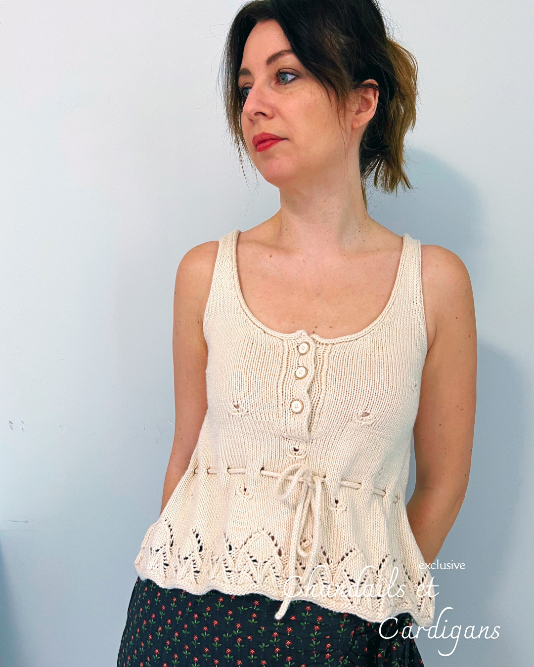 CAMELIA TOP PDF knitting pattern - seamless