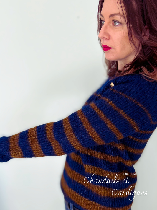 PARIS SWEATER PDF Knitting Pattern - Flat Knit Sweater with Seam