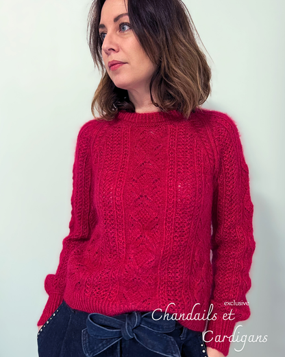 PARIS SWEATER PDF Knitting Pattern - Flat Knit Sweater with Seam
