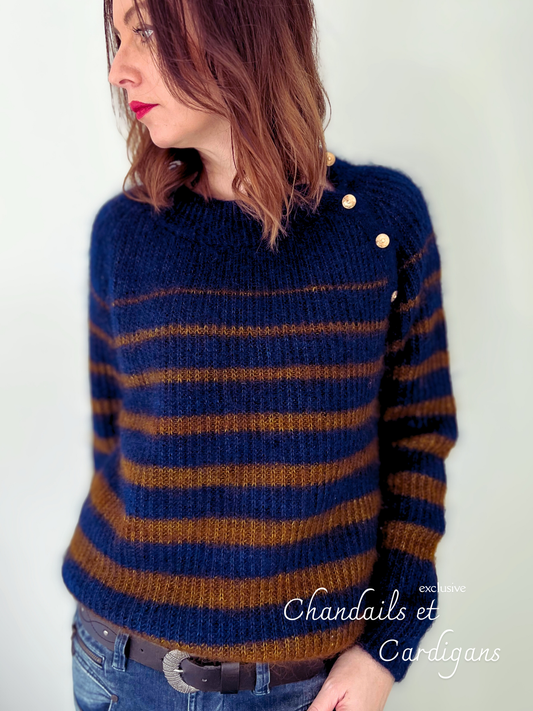 SAILOR OF GRACE SWEATER PDF knitting pattern - Round sweater (seamless)