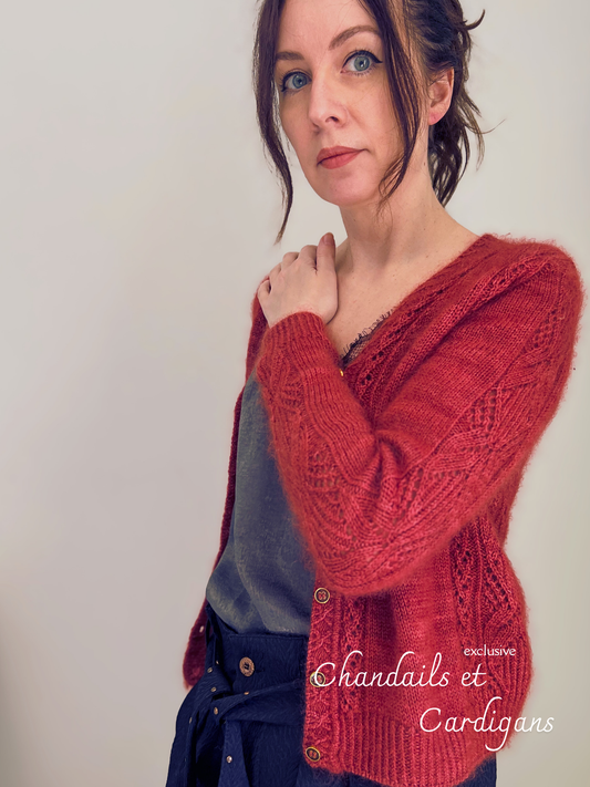 ATHEN CRADIGAN PDF Knitting Pattern - 2 ways of knitting (seamless and with seams)