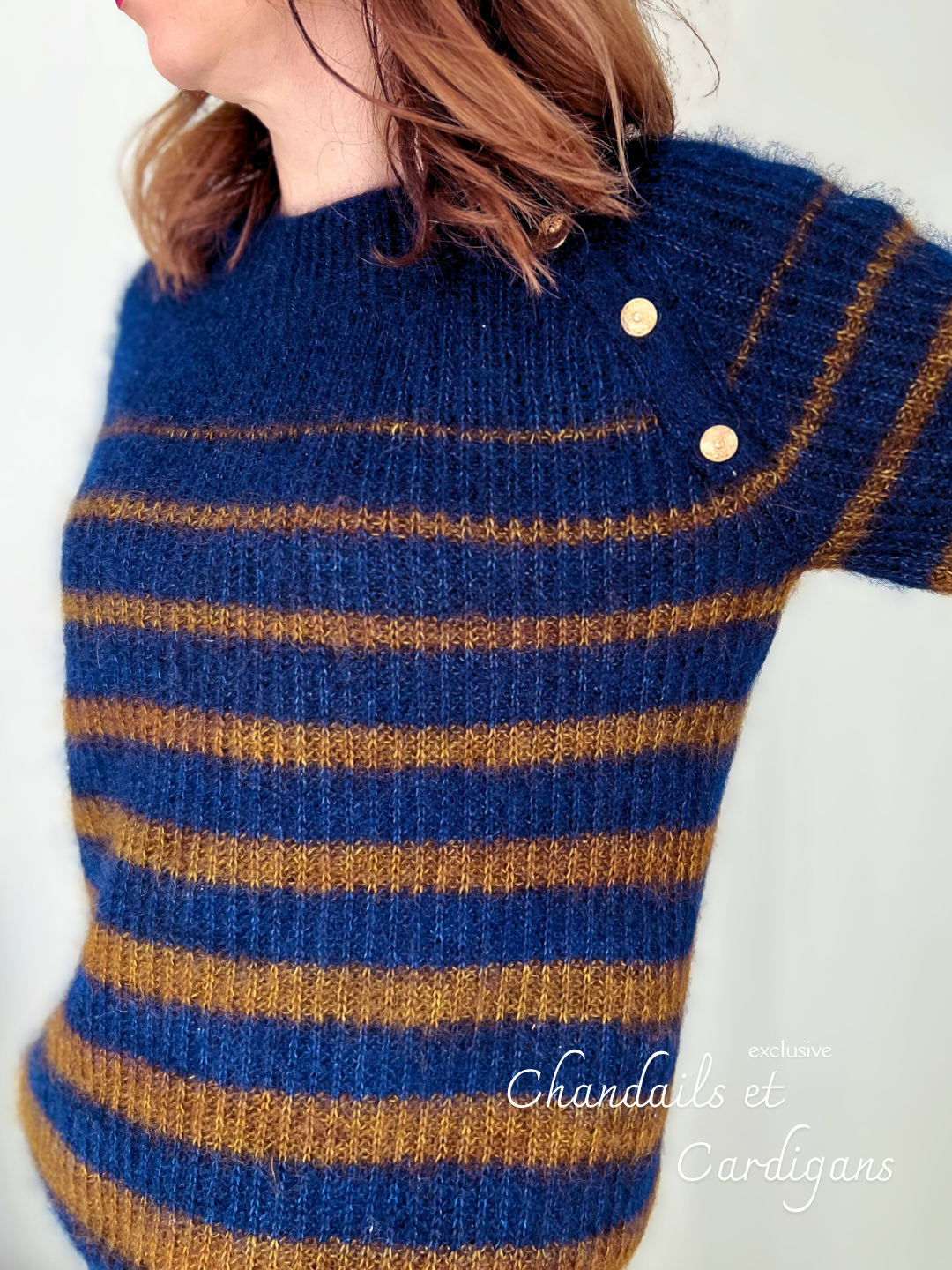 PARIS SWEATER PDF Knitting Pattern - Flat Knit Sweater with Seam