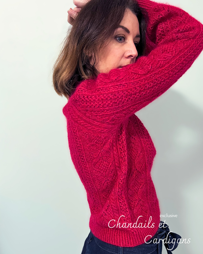 PARIS SWEATER PDF Knitting Pattern - Flat Knit Sweater with Seam
