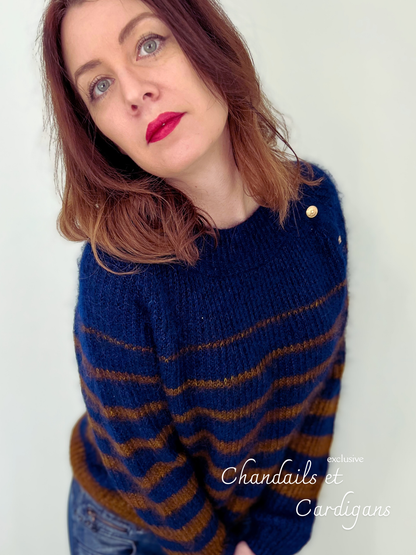 PARIS SWEATER PDF Knitting Pattern - Flat Knit Sweater with Seam