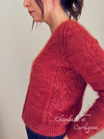 PARIS SWEATER PDF Knitting Pattern - Flat Knit Sweater with Seam