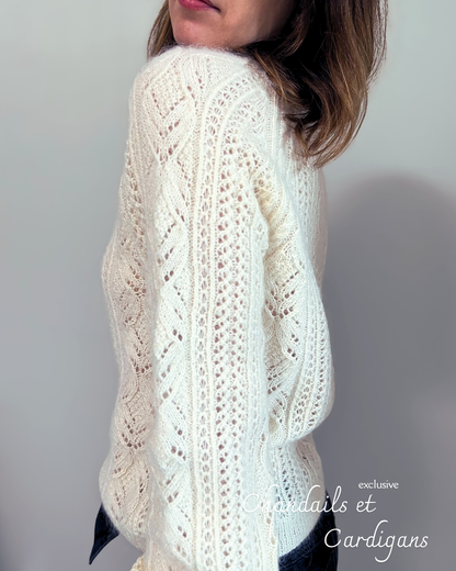 PARIS SWEATER PDF Knitting Pattern - Flat Knit Sweater with Seam