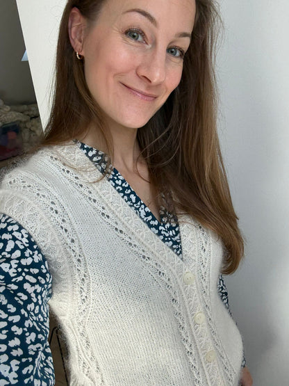 ATHEN CRADIGAN PDF Knitting Pattern - 2 ways of knitting (seamless and with seams)