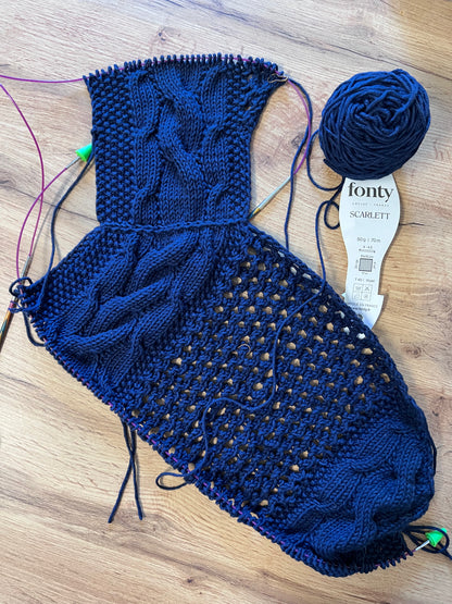 CALIFORNIA T-SHIRT PDF Knitting Pattern - 2 2 ways of knitting (seamless and with seams)