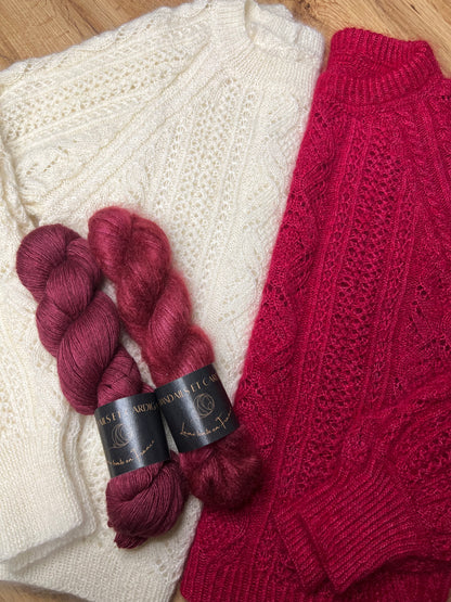 PARIS SWEATER PDF Knitting Pattern - Flat Knit Sweater with Seam