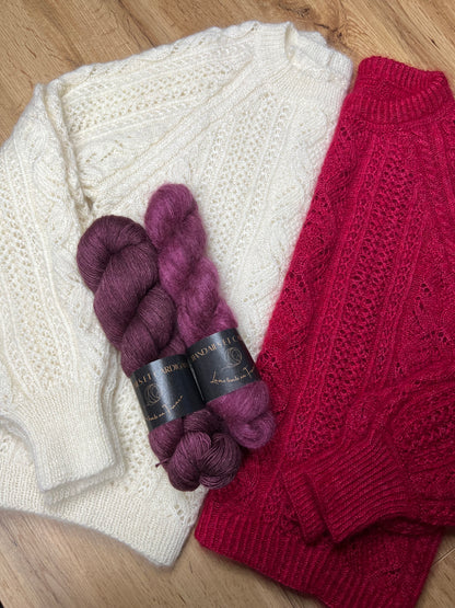 PARIS SWEATER PDF Knitting Pattern - Flat Knit Sweater with Seam