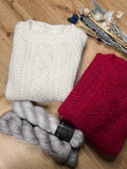 PARIS SWEATER PDF Knitting Pattern - Flat Knit Sweater with Seam