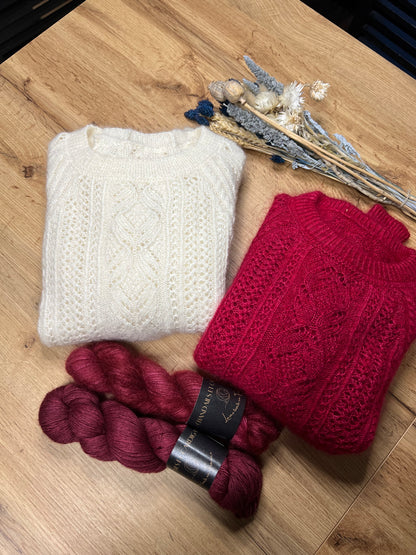 PARIS SWEATER PDF Knitting Pattern - Flat Knit Sweater with Seam