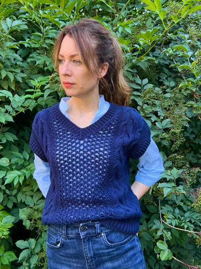 CALIFORNIA T-SHIRT PDF Knitting Pattern - 2 2 ways of knitting (seamless and with seams)