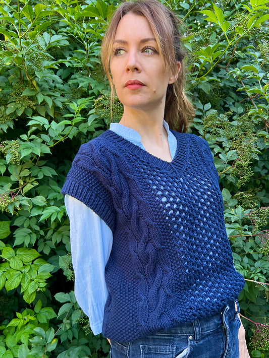 CALIFORNIA T-SHIRT PDF Knitting Pattern - 2 2 ways of knitting (seamless and with seams)
