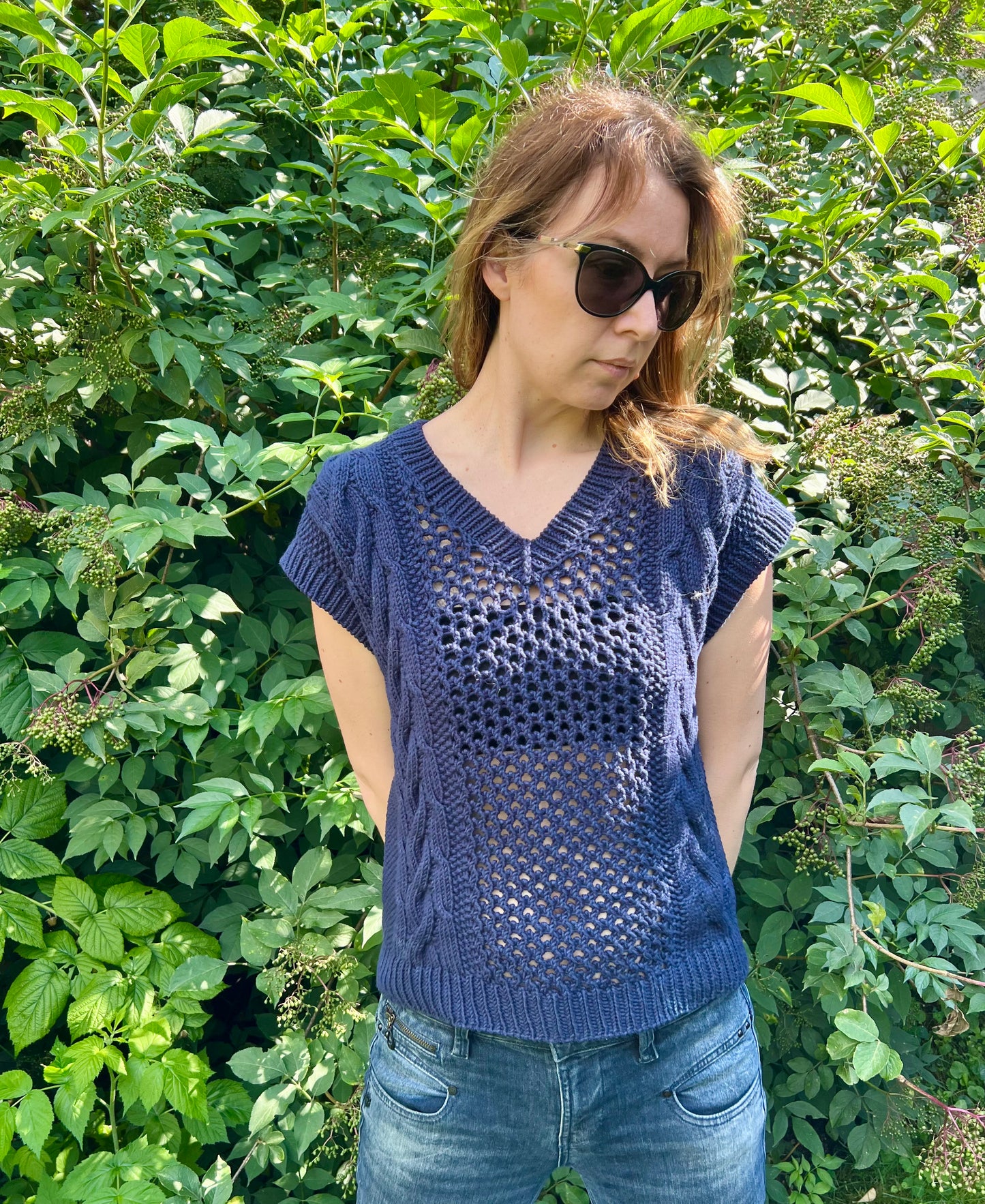CALIFORNIA T-SHIRT PDF Knitting Pattern - 2 2 ways of knitting (seamless and with seams)