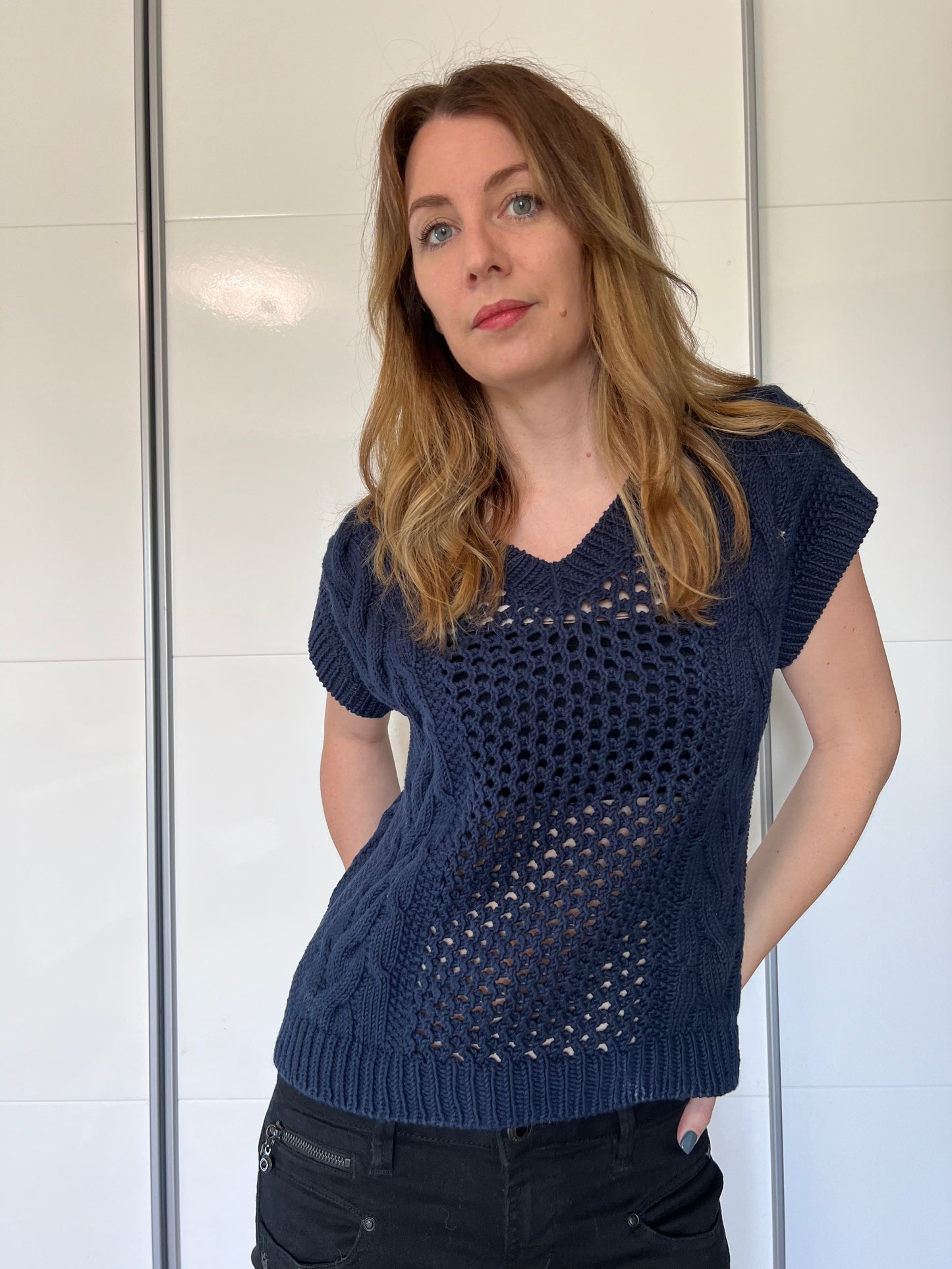CALIFORNIA T-SHIRT PDF Knitting Pattern - 2 2 ways of knitting (seamless and with seams)