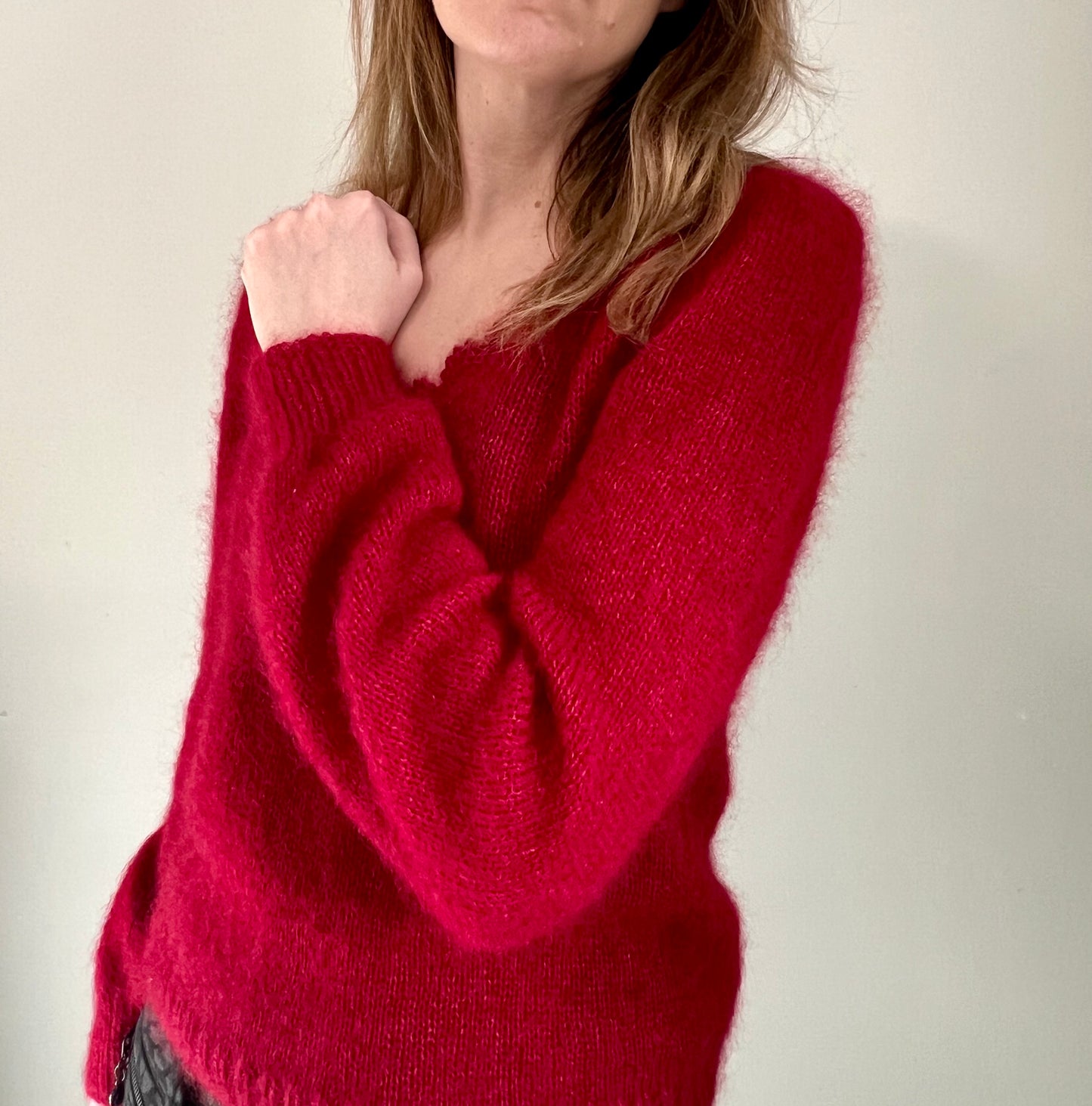 VENISE SWEATER knitting pattern PDF - 2 ways oj knitting available (seamless and with seams)