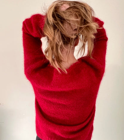 VENISE SWEATER knitting pattern PDF - 2 ways oj knitting available (seamless and with seams)