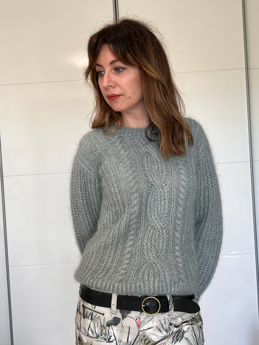 MIAMI SWEATER PDF Knitting Pattern - 2 ways of knitting (seamless and with seams)