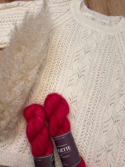 PARIS SWEATER PDF Knitting Pattern - Flat Knit Sweater with Seam