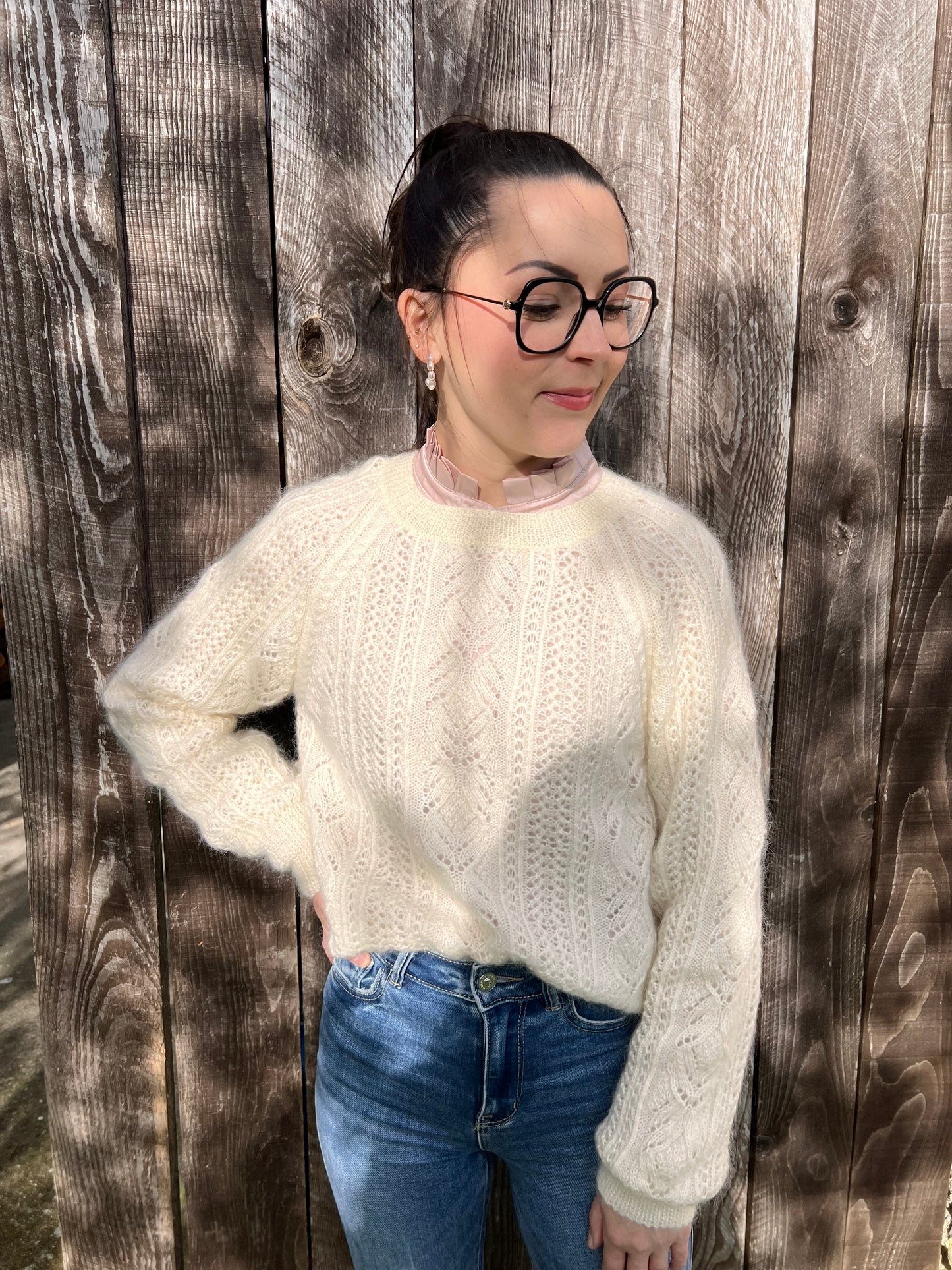 PARIS SWEATER PDF Knitting Pattern - Flat Knit Sweater with Seam