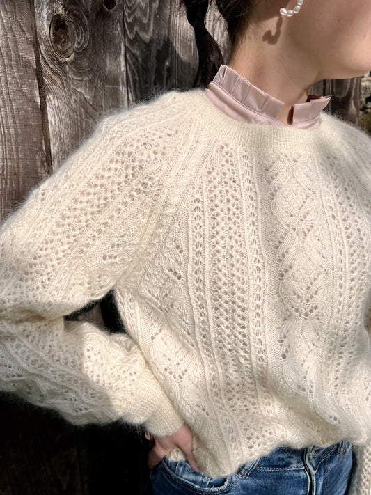 PARIS SWEATER PDF Knitting Pattern - Flat Knit Sweater with Seam