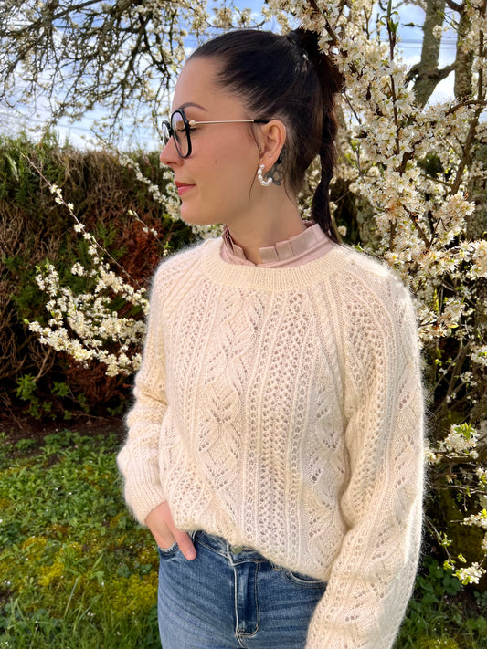 PARIS SWEATER PDF Knitting Pattern - Flat Knit Sweater with Seam