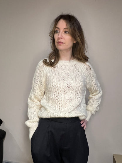PARIS SWEATER PDF Knitting Pattern - Flat Knit Sweater with Seam