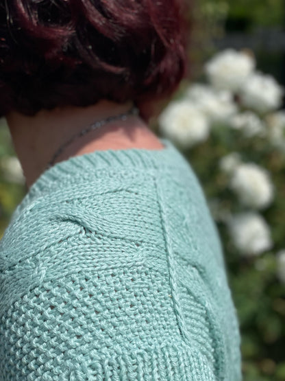 CALIFORNIA T-SHIRT PDF Knitting Pattern - 2 2 ways of knitting (seamless and with seams)