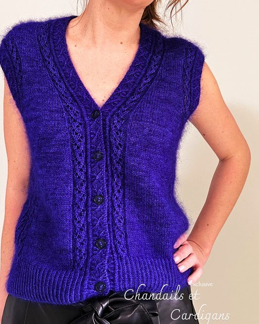 ATHEN CRADIGAN PDF Knitting Pattern - 2 ways of knitting (seamless and with seams)