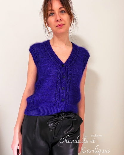 ATHEN CRADIGAN PDF Knitting Pattern - 2 ways of knitting (seamless and with seams)