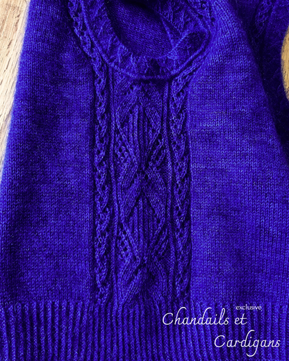 ATHEN CRADIGAN PDF Knitting Pattern - 2 ways of knitting (seamless and with seams)