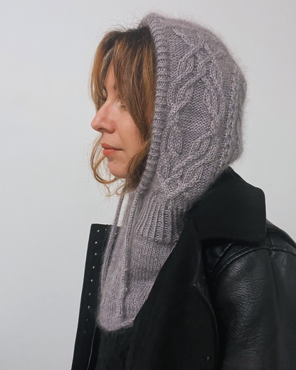 STOCKHOLM HOOD PDF Knitting Pattern - hood (seamless)
